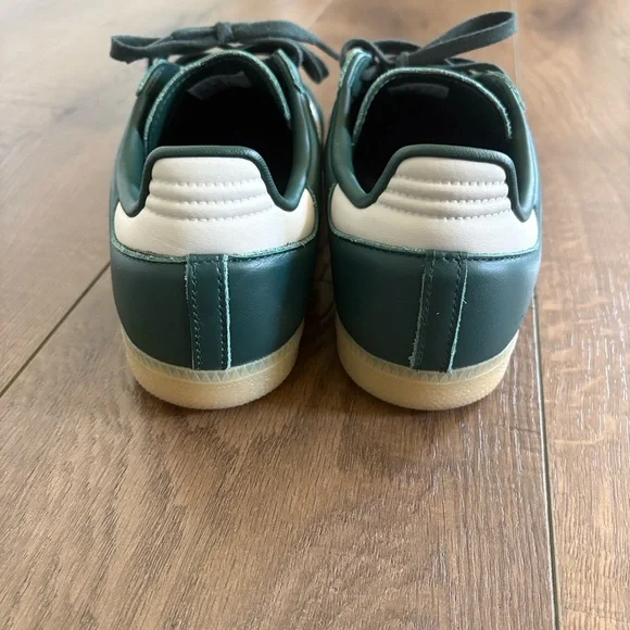 Adidas Samba OG Dark Green and Cream Sneakers - Picture 4 of 7